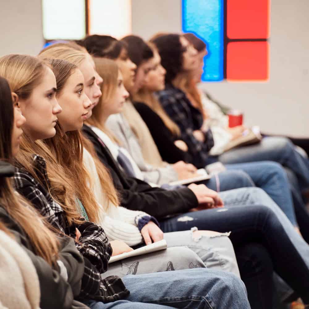 Students at Richfield Community Church in Yorba Linda, California