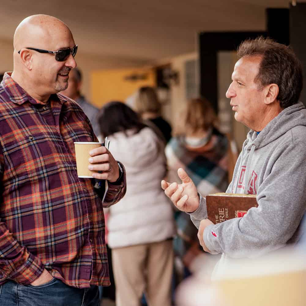 Men Talking at Richfield Community Church in Yorba Linda, California