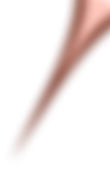 Close-up of a single elongated chocolate drizzle with a shiny surface on a black background.