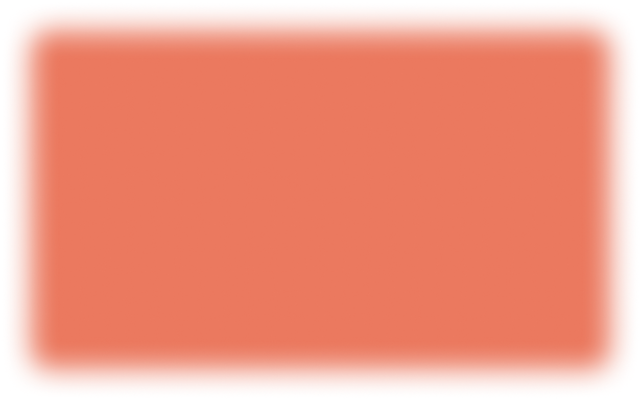 Solid red-orange rounded rectangle background.