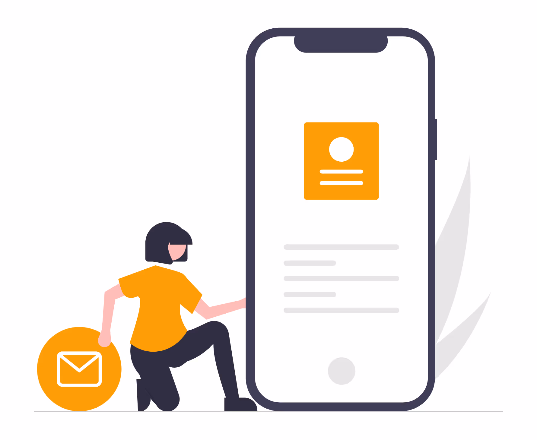 ormulaire de contact mobile d’un site vitrine