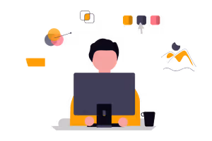 Designer UX créant une interface web responsive