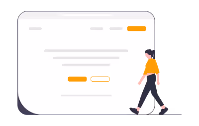 Navigation sur une interface web professionnelle