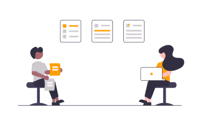 Collaboration en ligne sur projet digital 