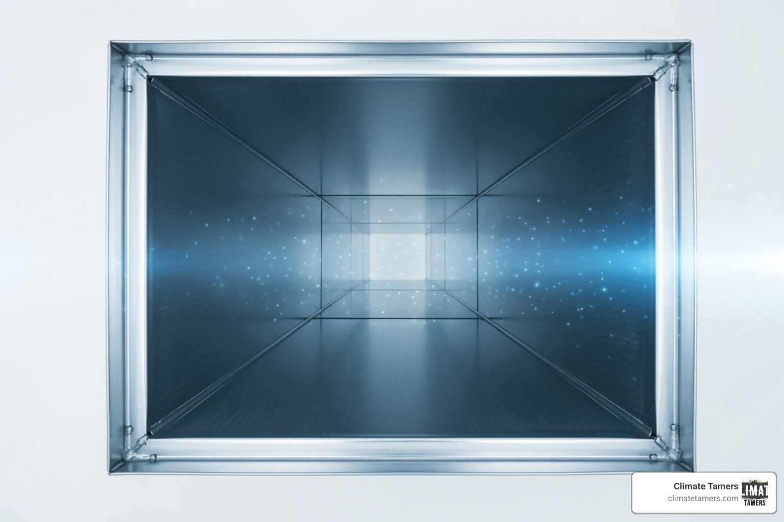 clean and sanitized air duct interior - air duct cleaning new orleans