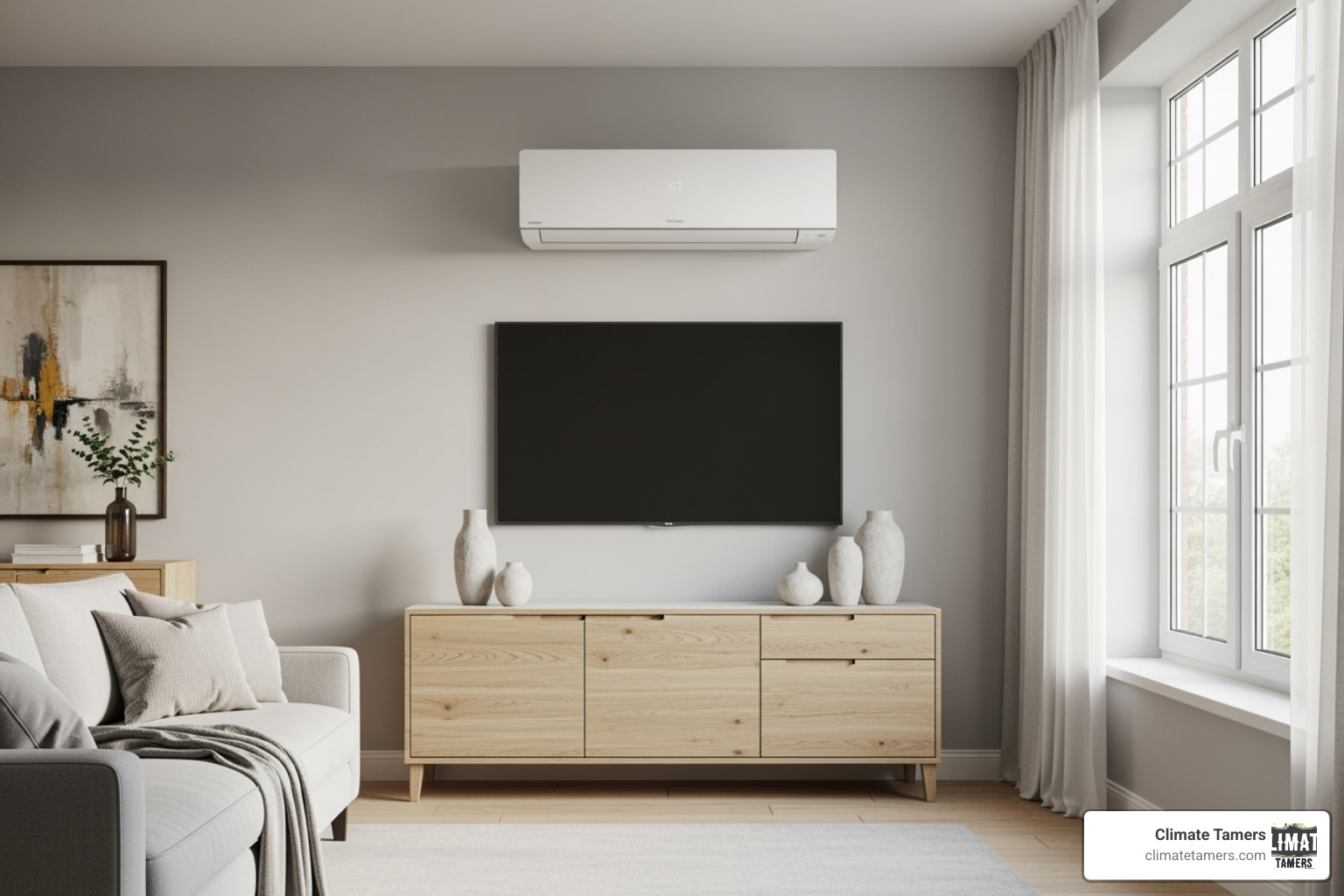 quiet indoor unit - ductless mini split