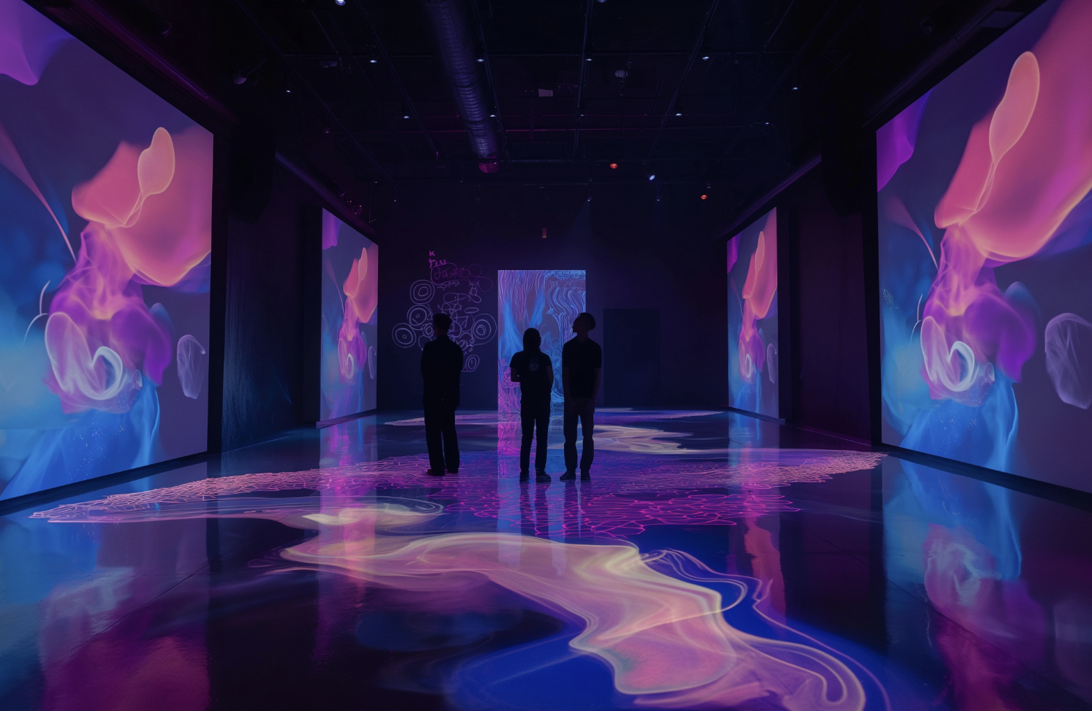 [background image] image of art supplies on a desk (for a graphic design studio)