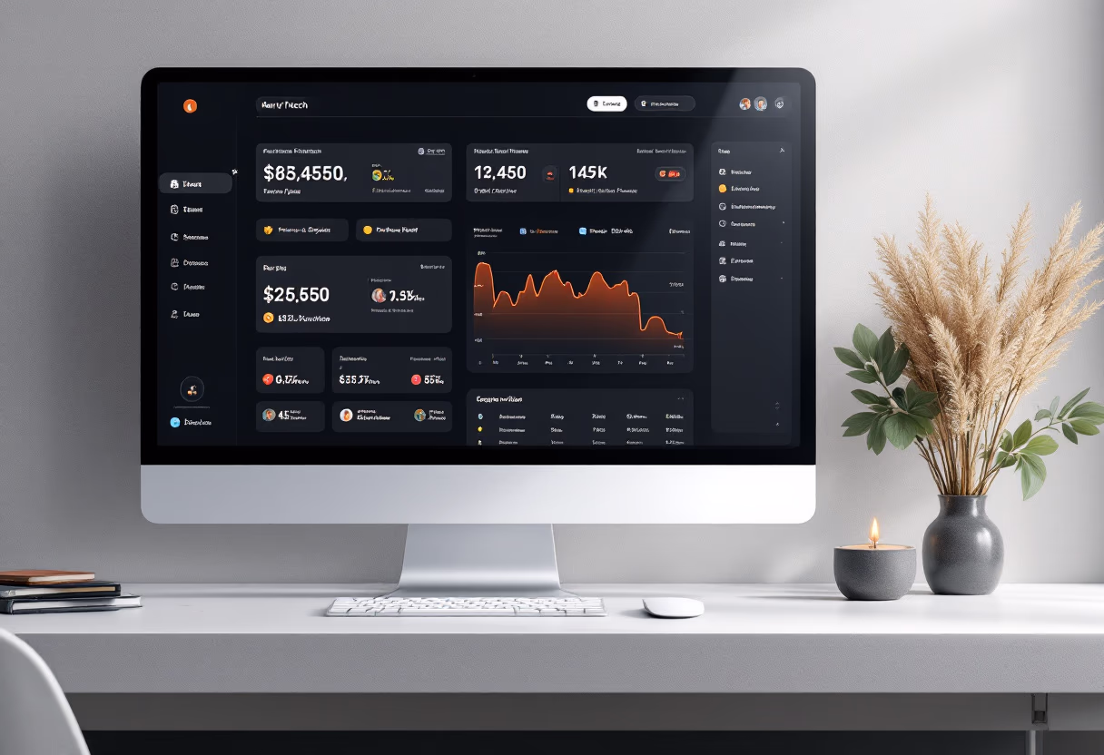 [interface] image of standalone software interface (for an ai fintech company)