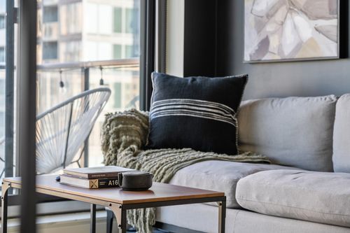 image of living room setup (for a home goods store)