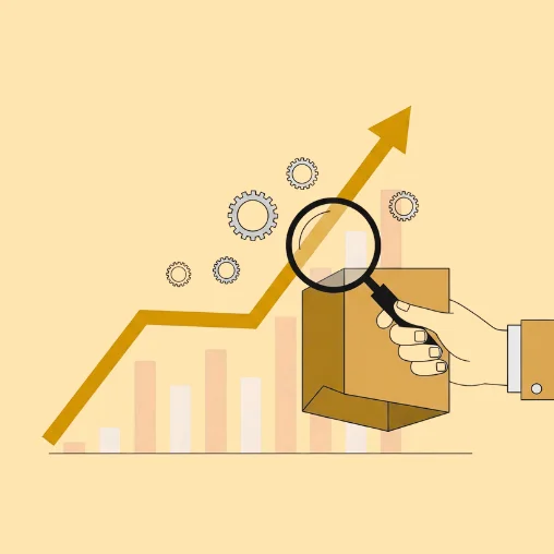 Scale My Marketing performance tracking icon showing analytics and AI-driven growth metrics.