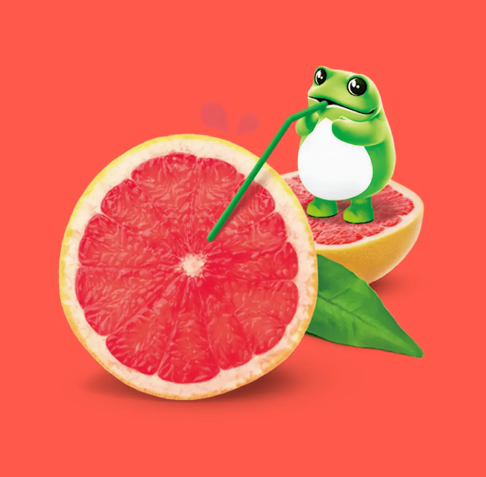 Korean soju grapefruit flavor