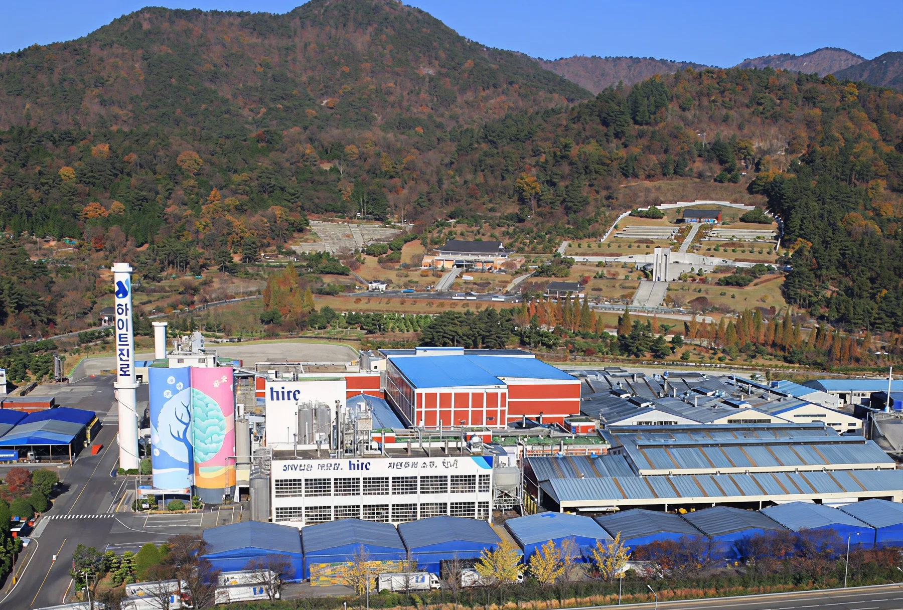Hite Jinro factory in mountains