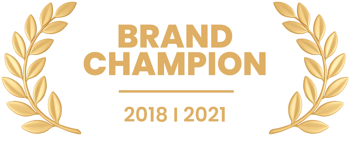 Brand champion 2018 - 2021