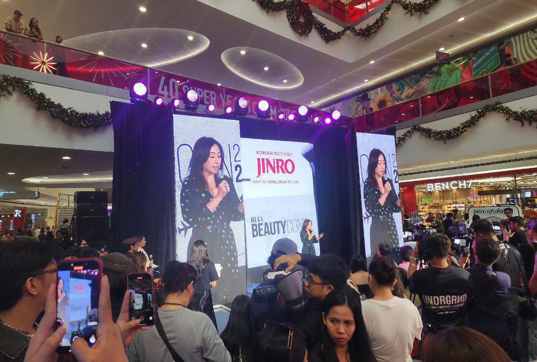 JINRO event at shopping mall stage
