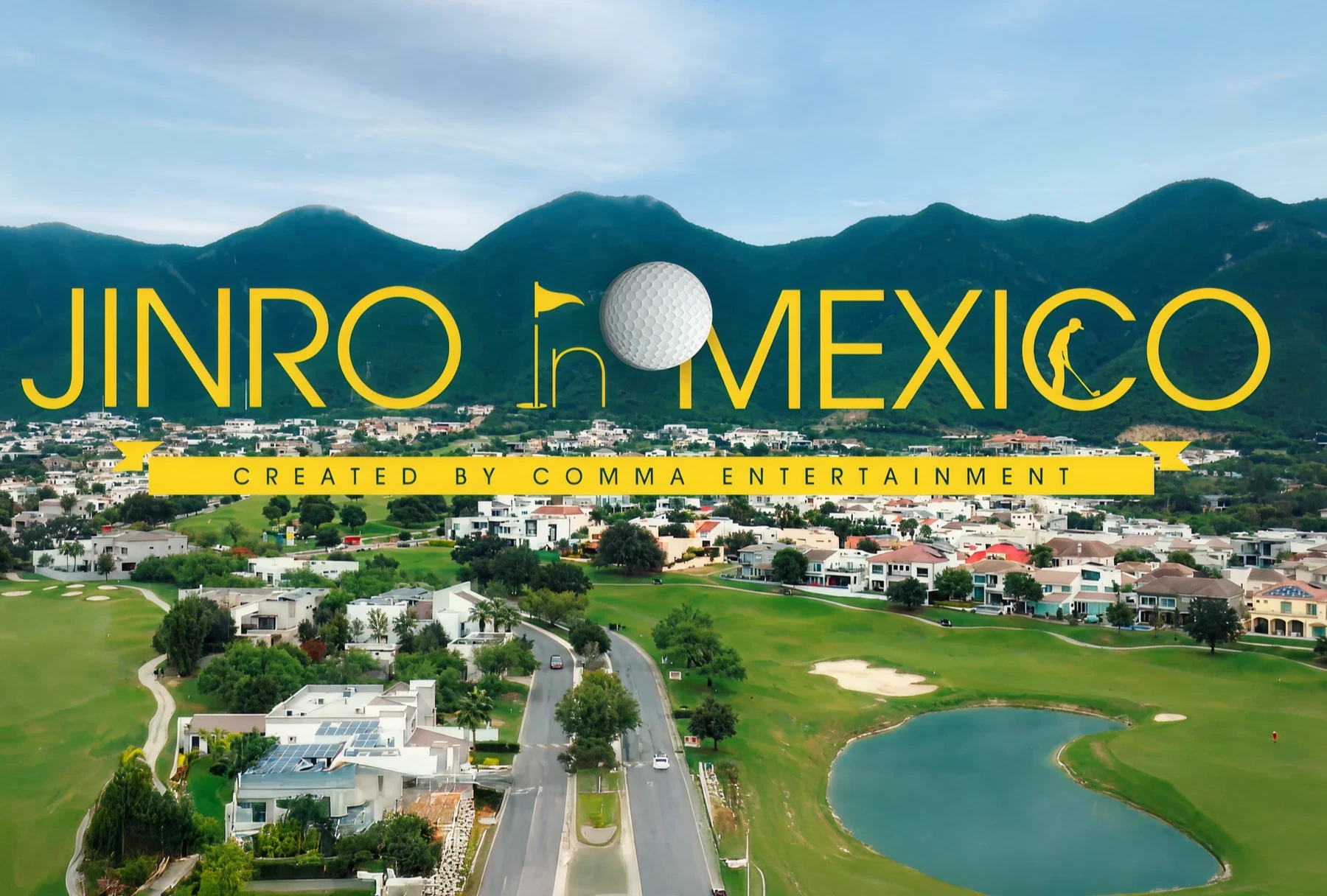 JINRO in Mexico golf event banner