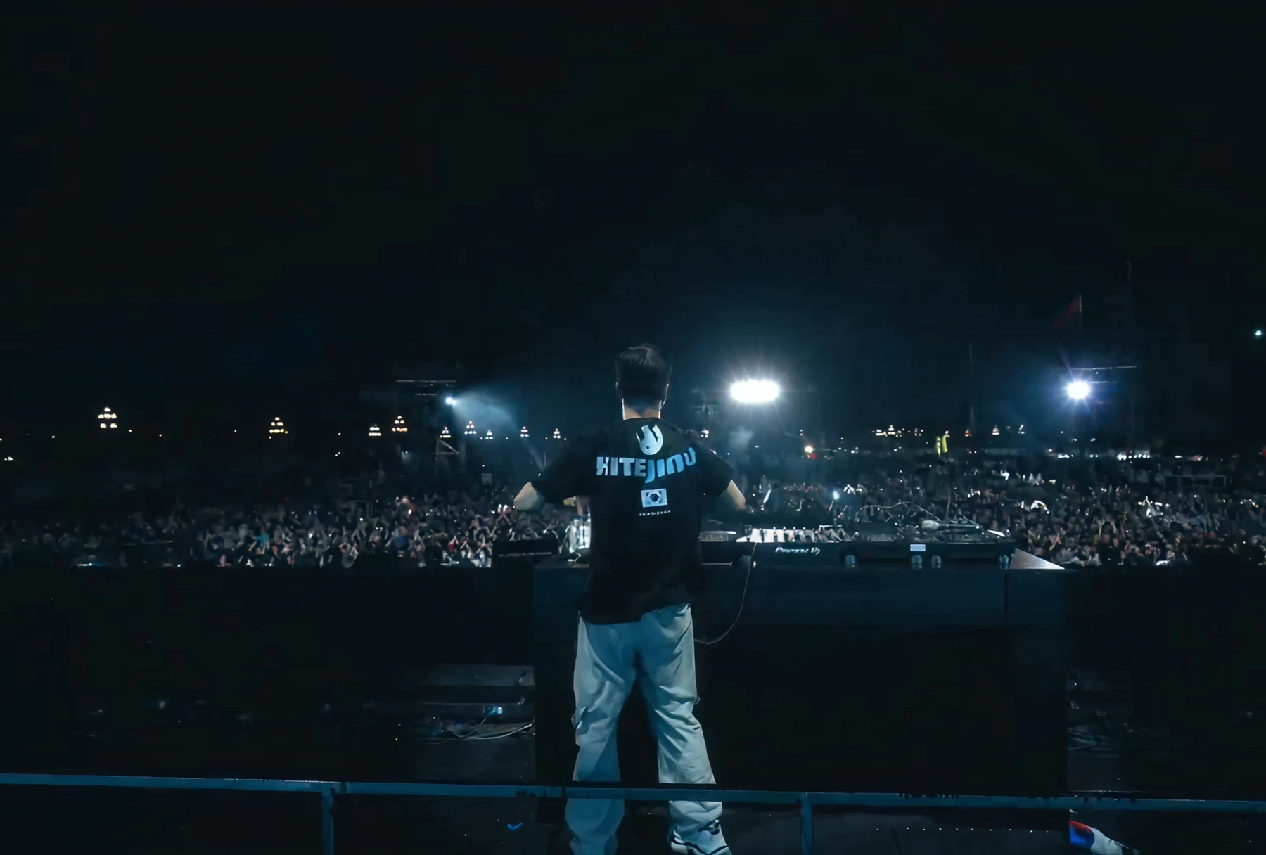 DJ performing at a JINRO event.