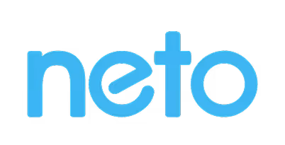 Neto brand logo in blue lowercase letters.