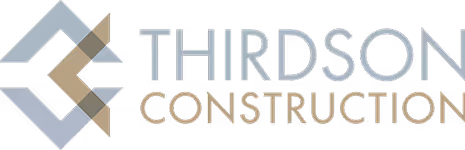 Thirdson Construction company logo with a geometric design on the left.