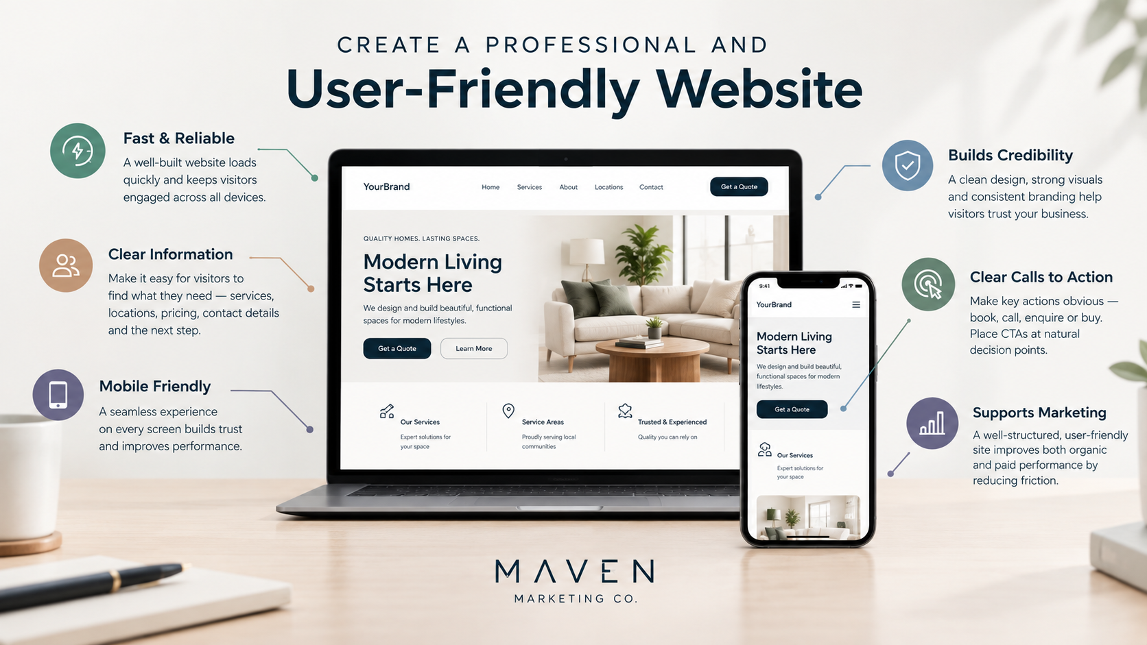 Professional website UX design and conversion