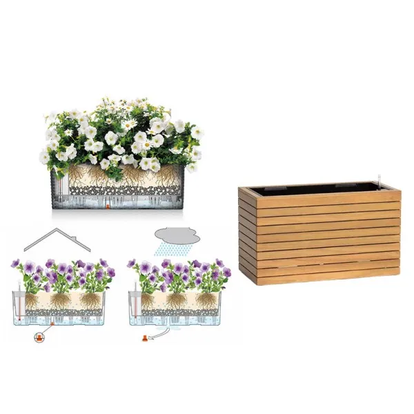self watering planters effect chart