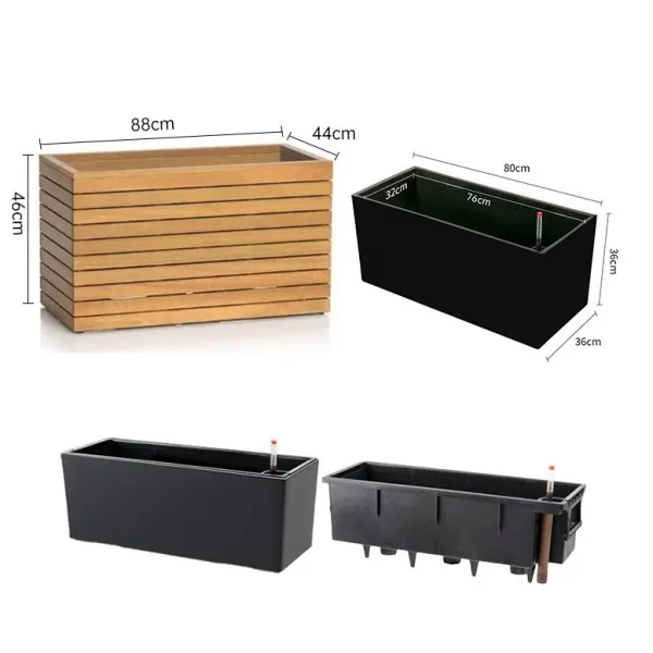 Self watering planter structure