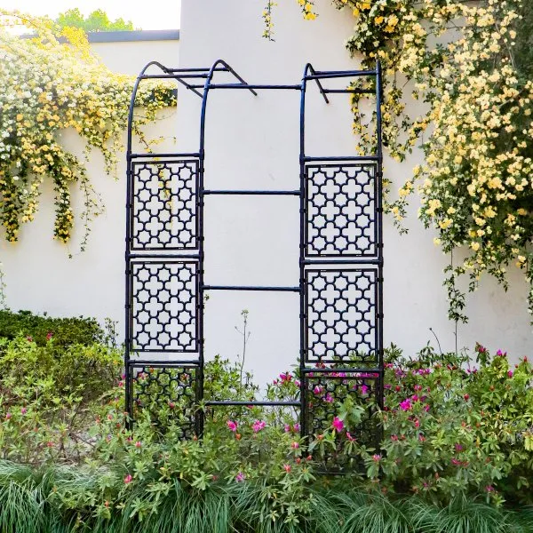 metal arches on the wall