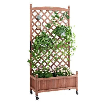 Freestanding trellis for small garden
