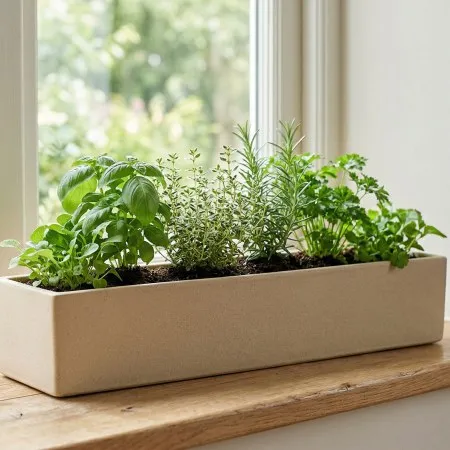Window box planter showing why length matters alongside width and volume