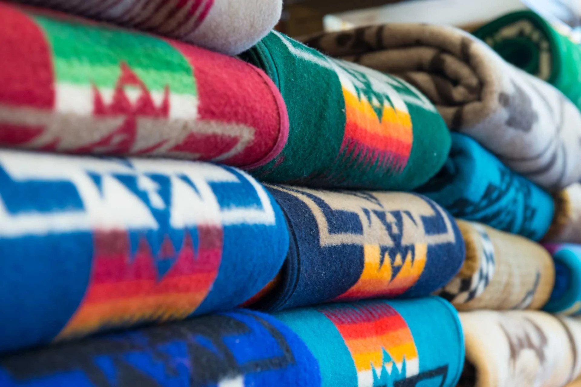 Jackson Hole Pendleton blanket wall