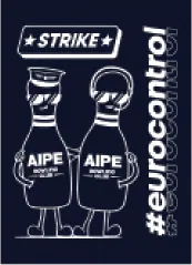 Illustration floue représentant deux quilles de bowling stylisées avec l’inscription AIPE Bowling Club, avant vectorisation, montrant les limites d’un fichier raster.