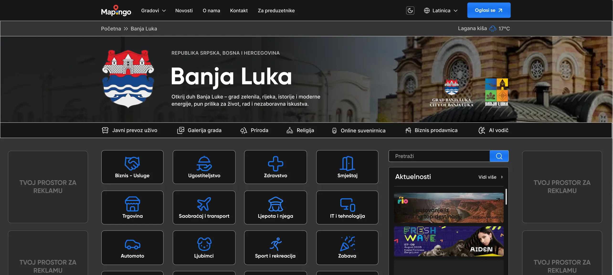 stranica grada banja luka