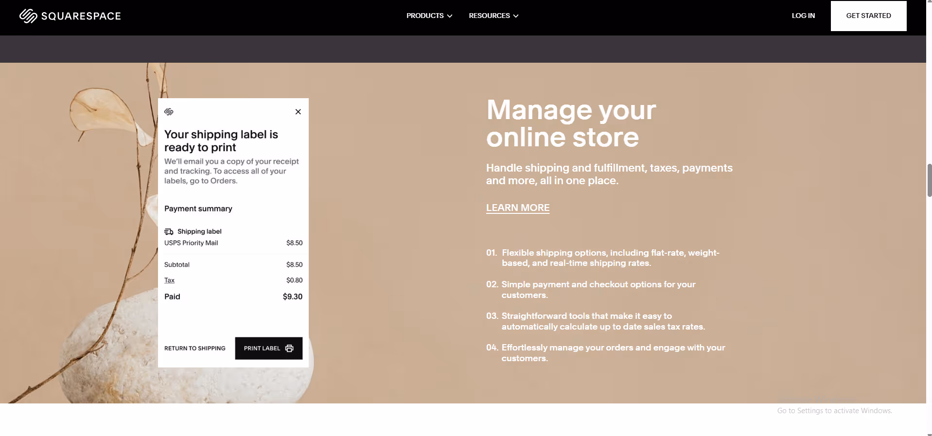 Squarespace Commerce