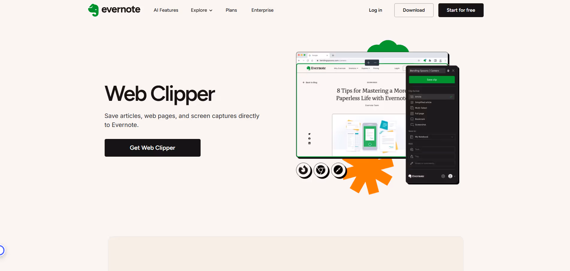 Evernote Web Clipper