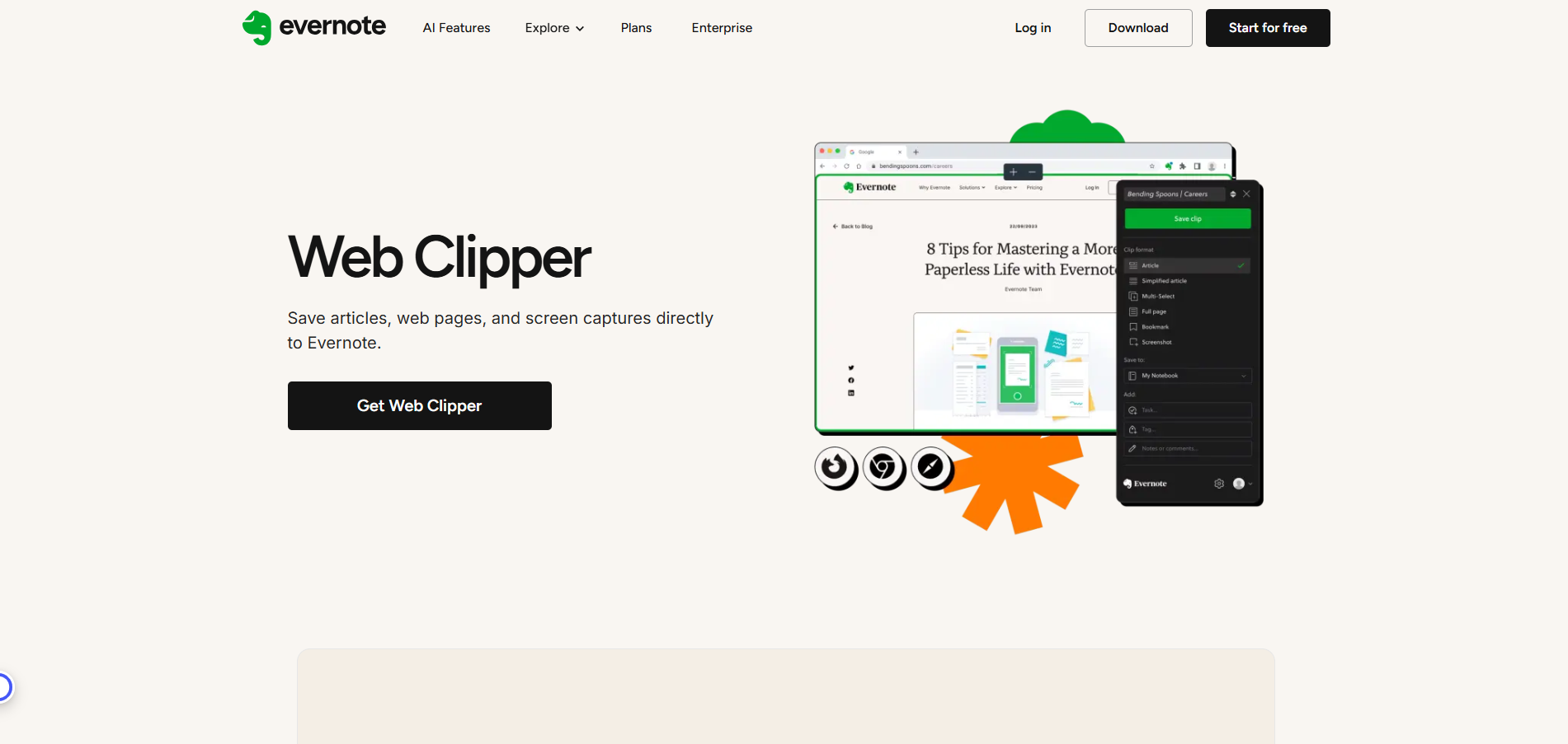 Evernote Web Clipper
