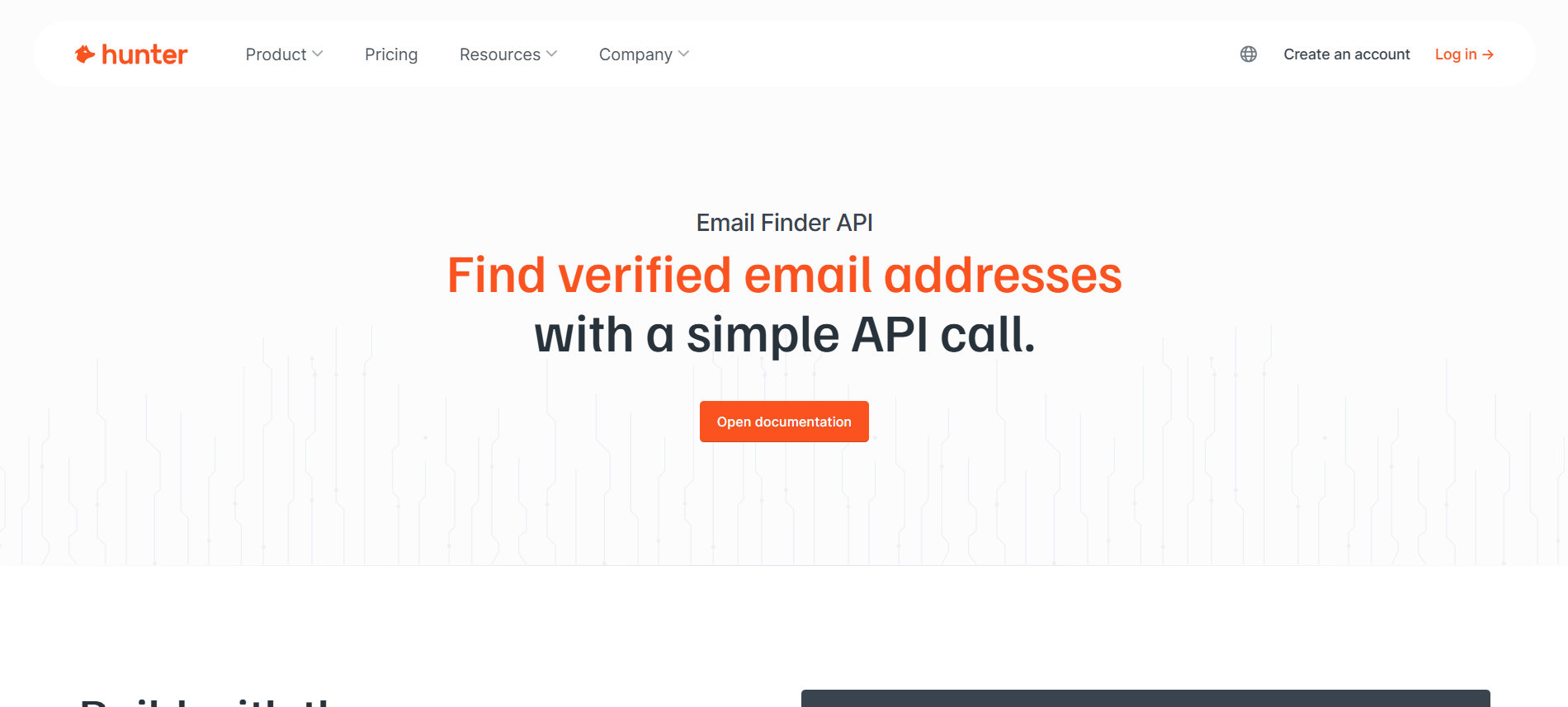 Hunter.io Email Finder API