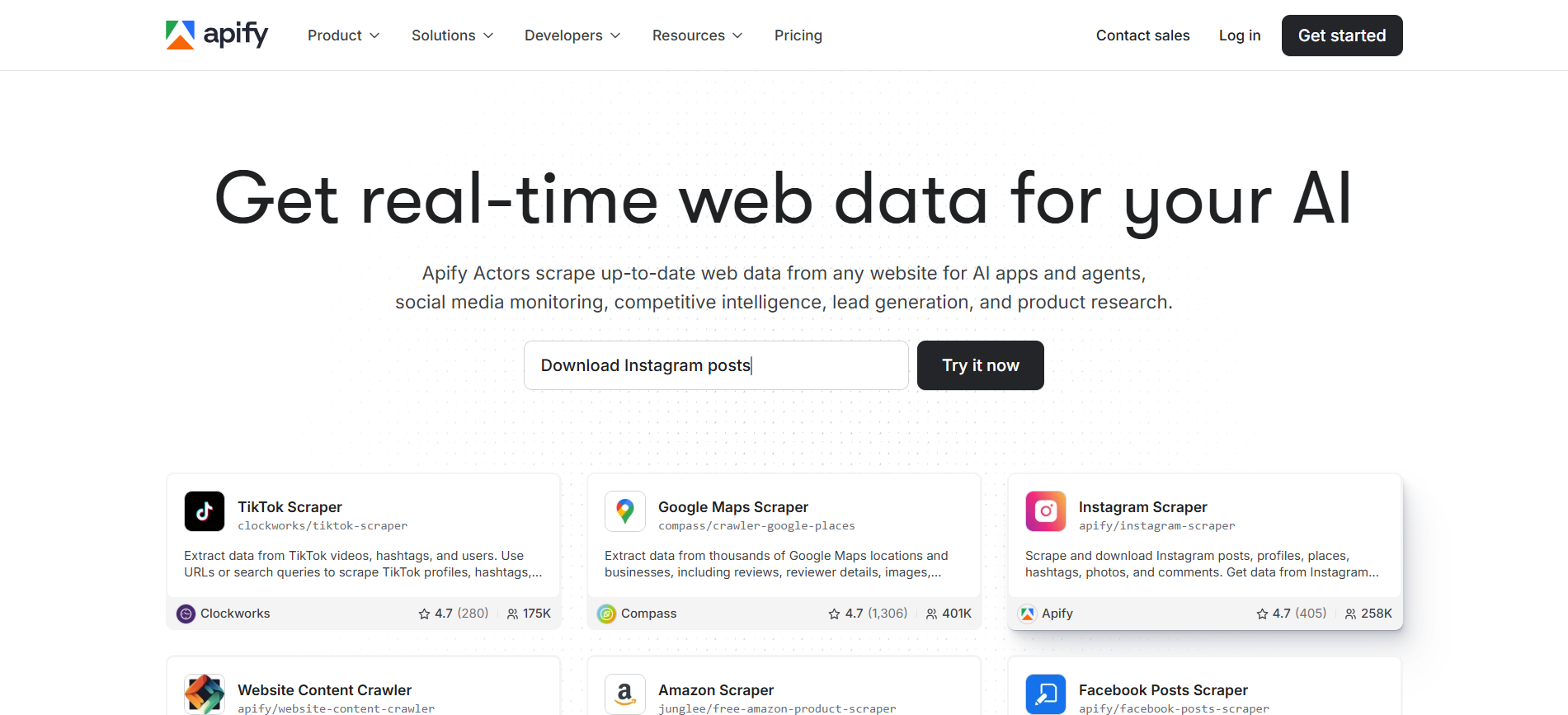 Apify Web Scraper