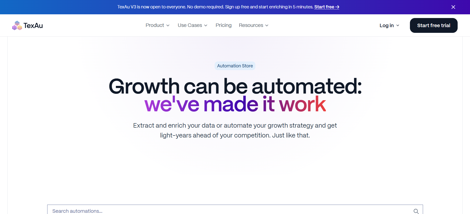 TexAu Facebook Automation
