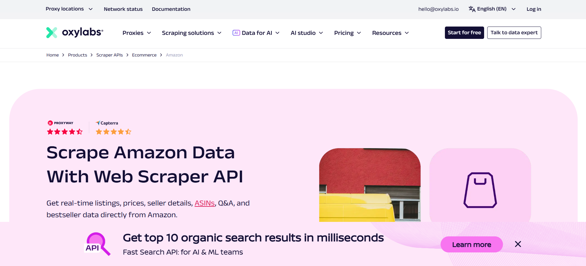 Oxylabs Amazon Scraper API