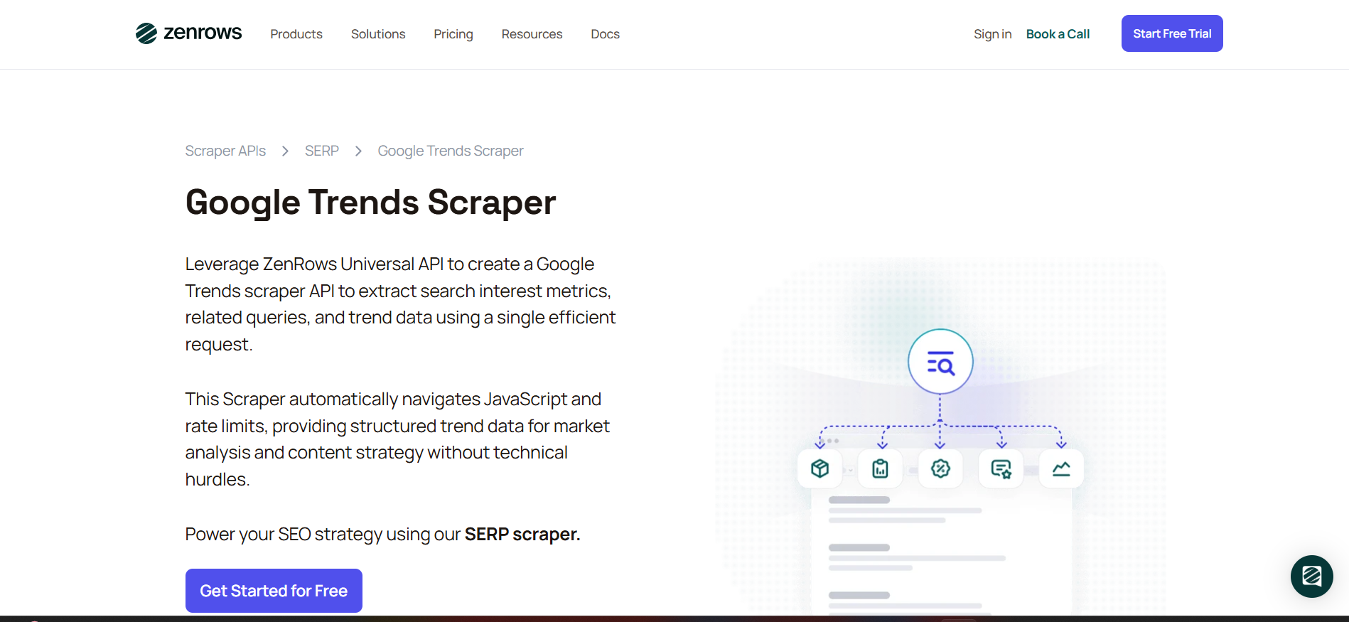 ZenRows Google Trends Scraper