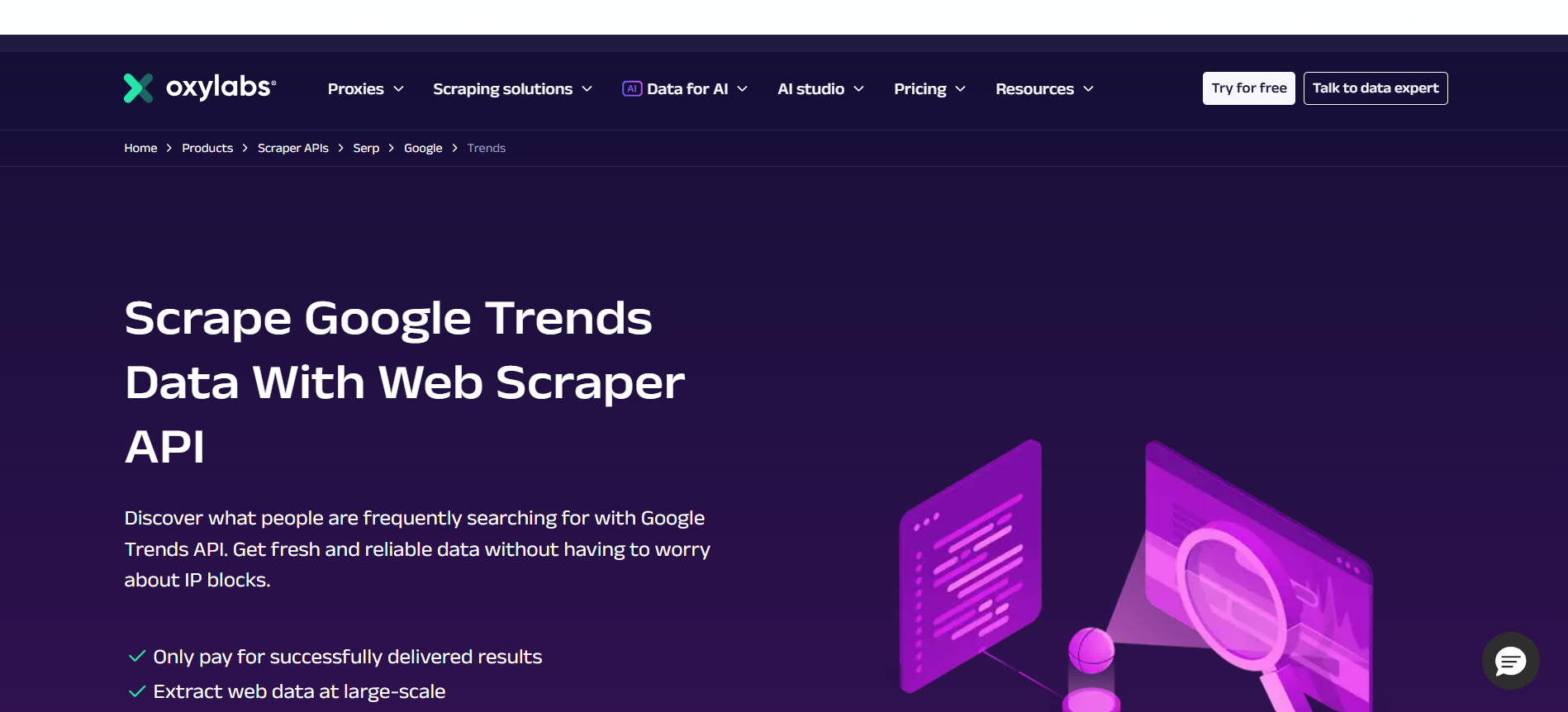 Oxylabs Google Trends Scraper