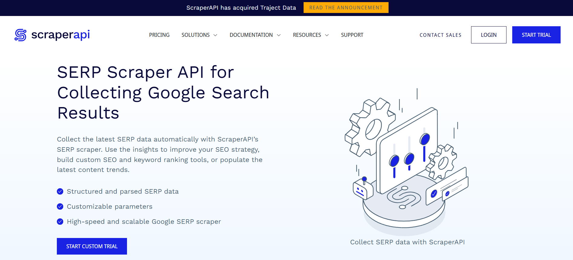 ScraperAPI Google SERP API