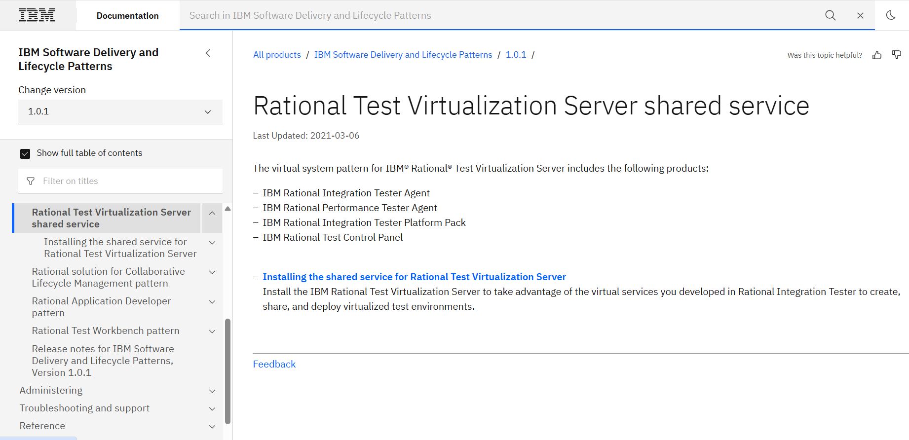 Rational Test Virtualization