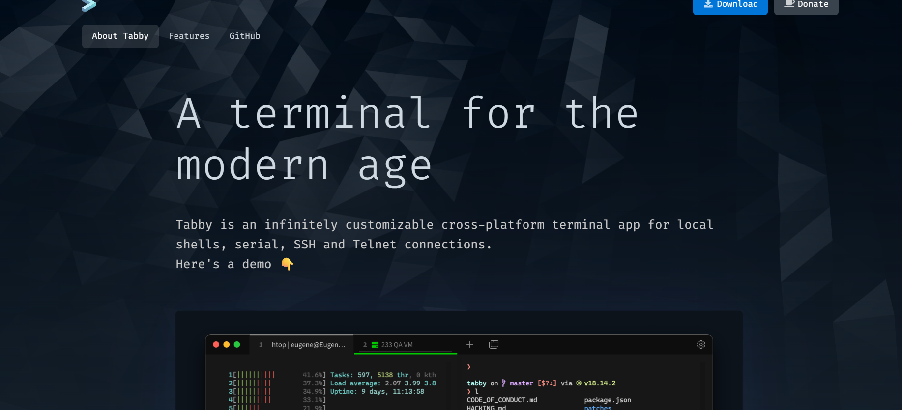 Tabby Terminal