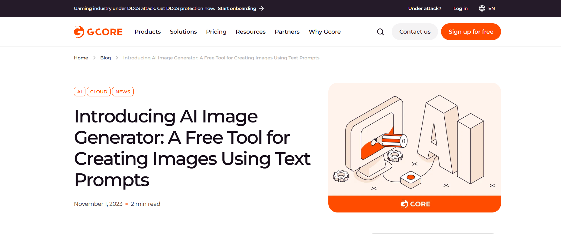 Gcore (AI Generator tools)