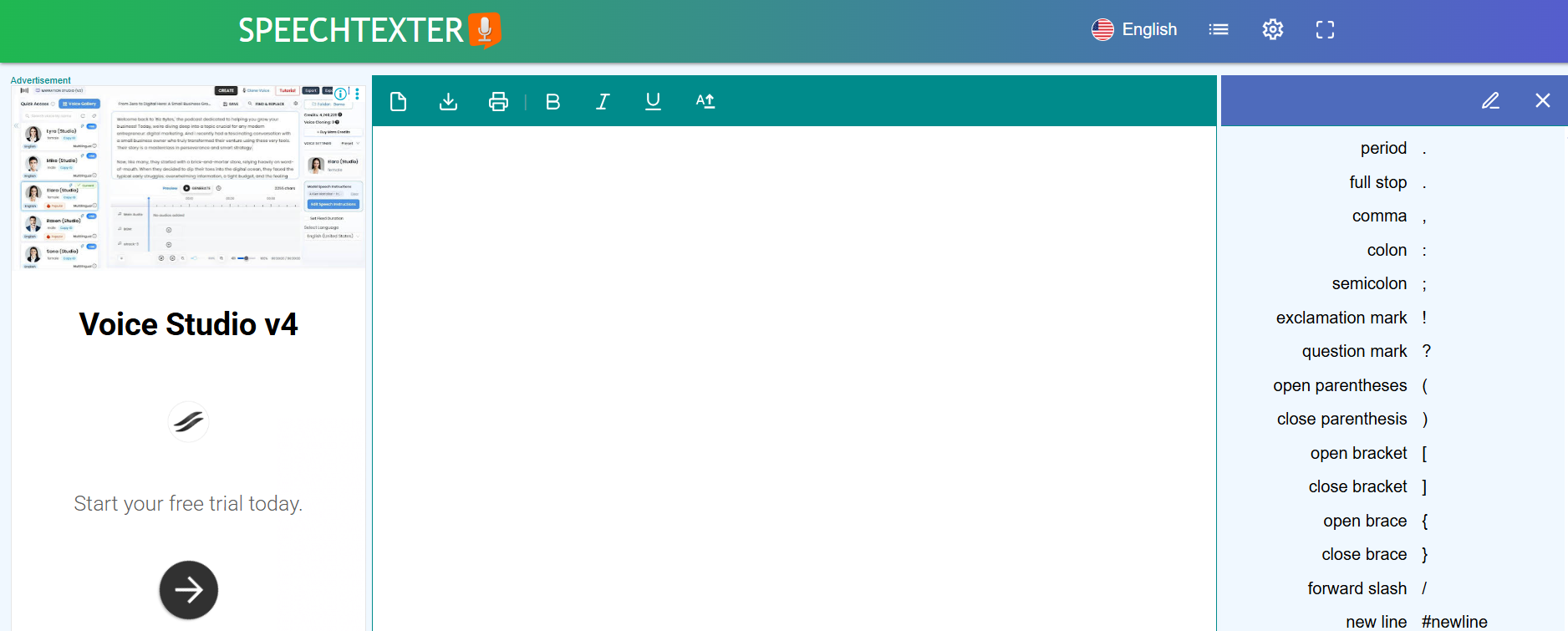 speechtexter