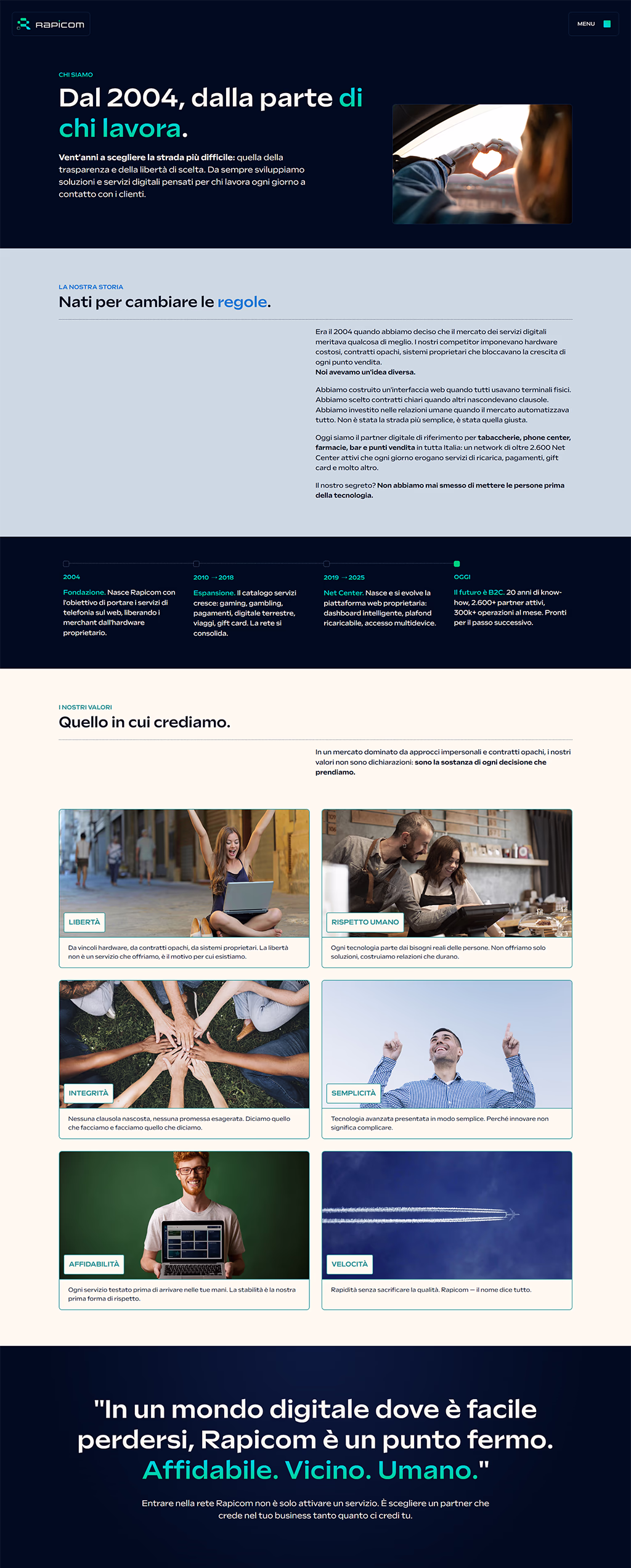 CTA STUDIO - Progetto di Art Direction, Brand Identity, Sito Vetrina, Web App per Azienda Telecomunicazioni