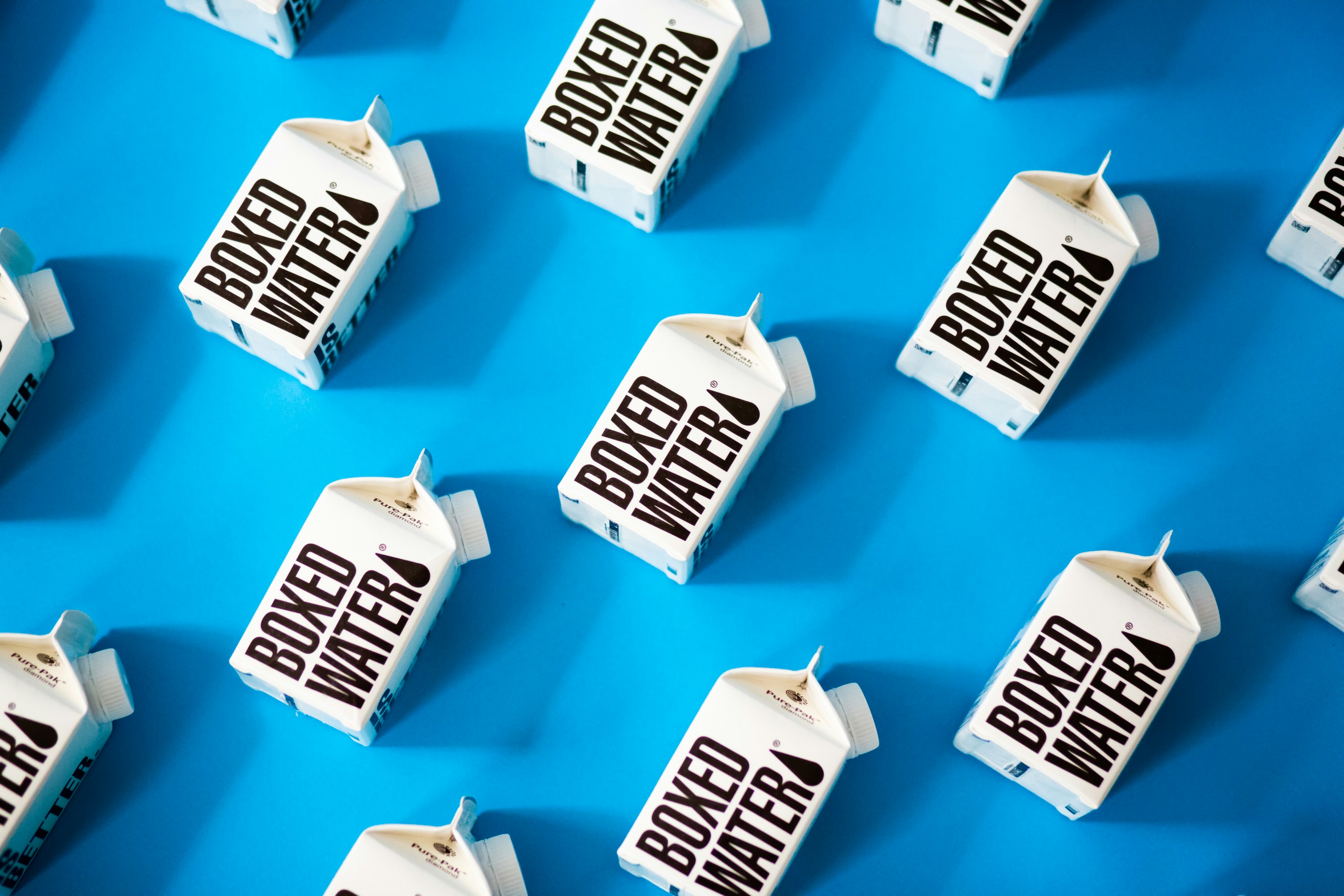 Boxed water.