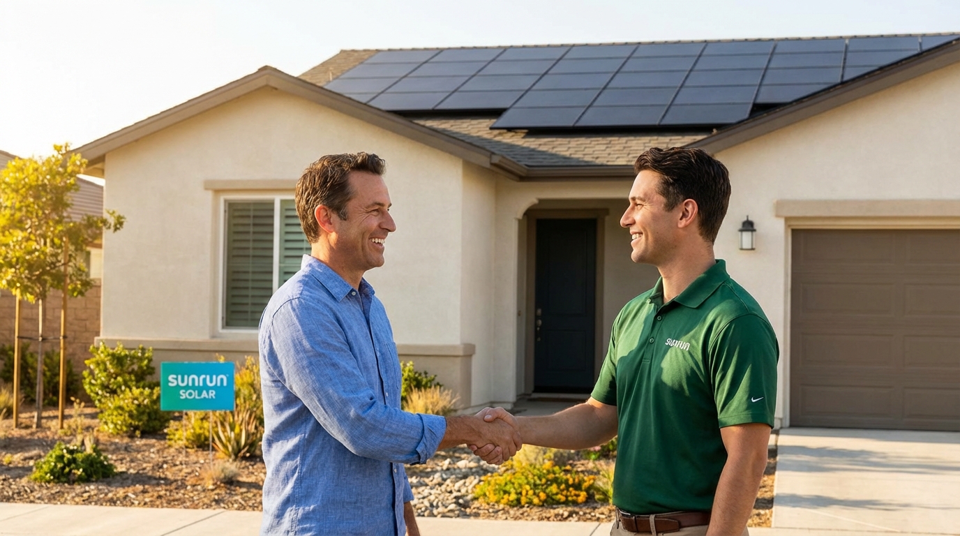 Homeowner choosing a trusted solar company for their California home installation