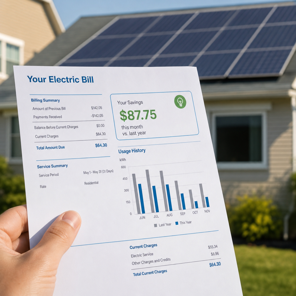 how much can solar panels save on electric bill
