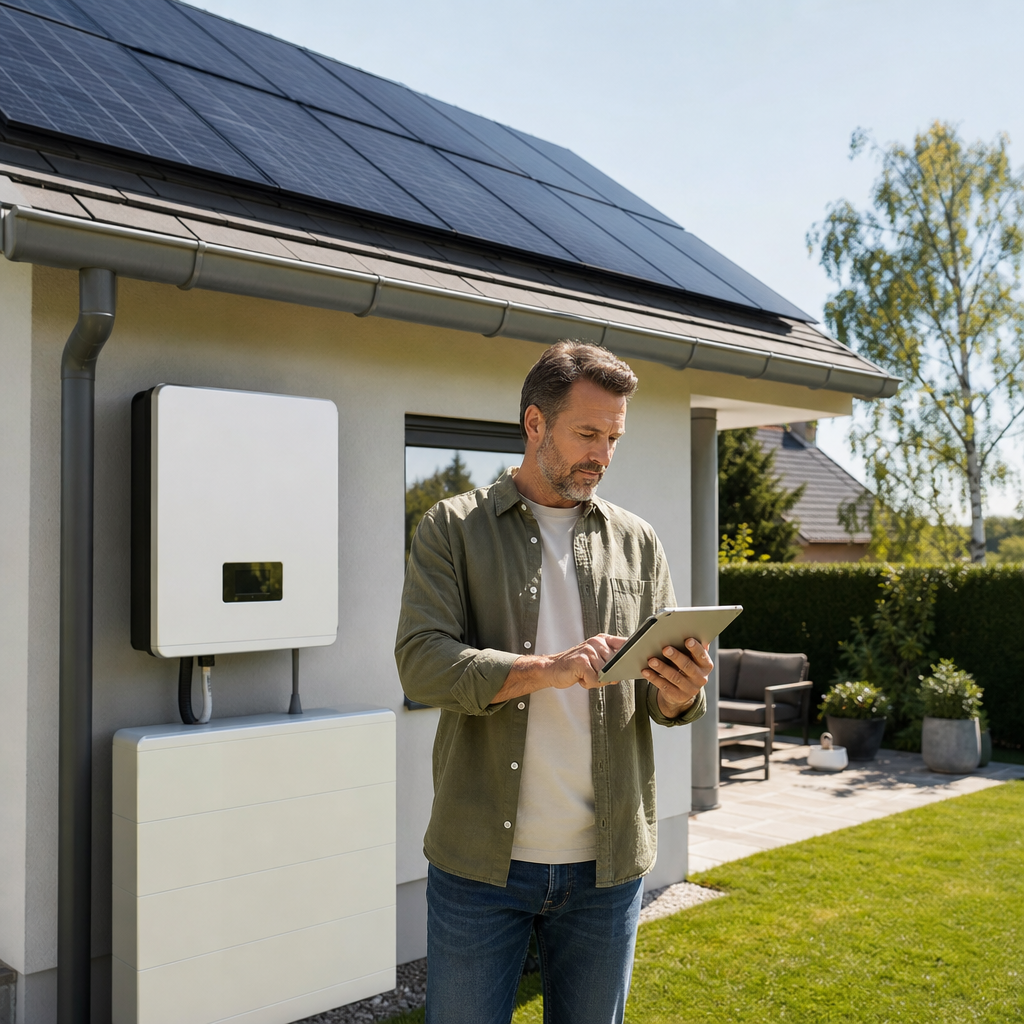 solar power system for house with battery